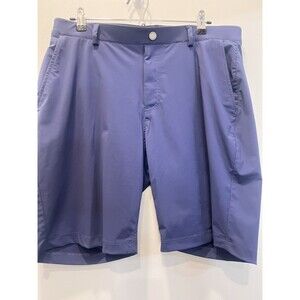 Redvanly Shorts Size L Men's Navy Blue 9" Pull On Performance Golf Stretch EUC